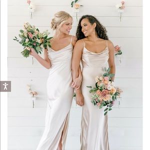 SKYE SATIN REVELRY DRESS